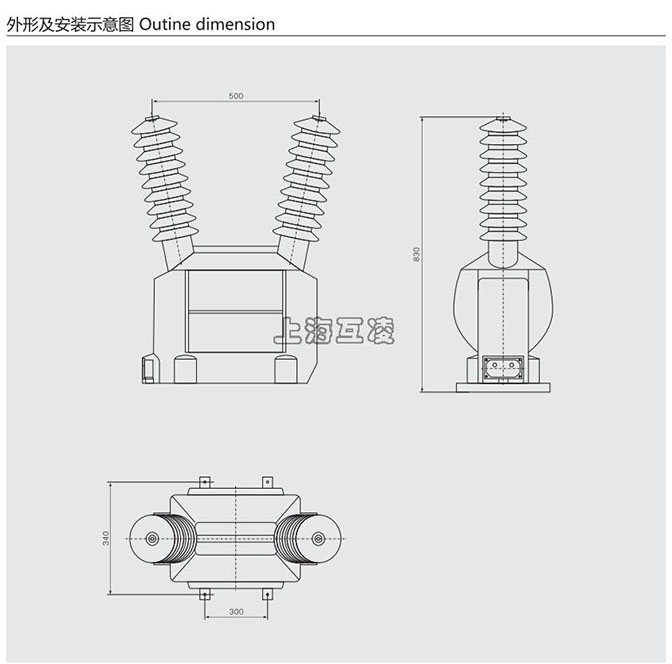 JDZW-35電壓互感器接線圖